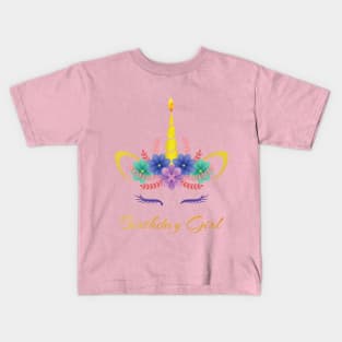 Birthday Girl Unicorn Birthday T-Shirt Kids T-Shirt